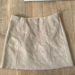 Babaton suede skirt